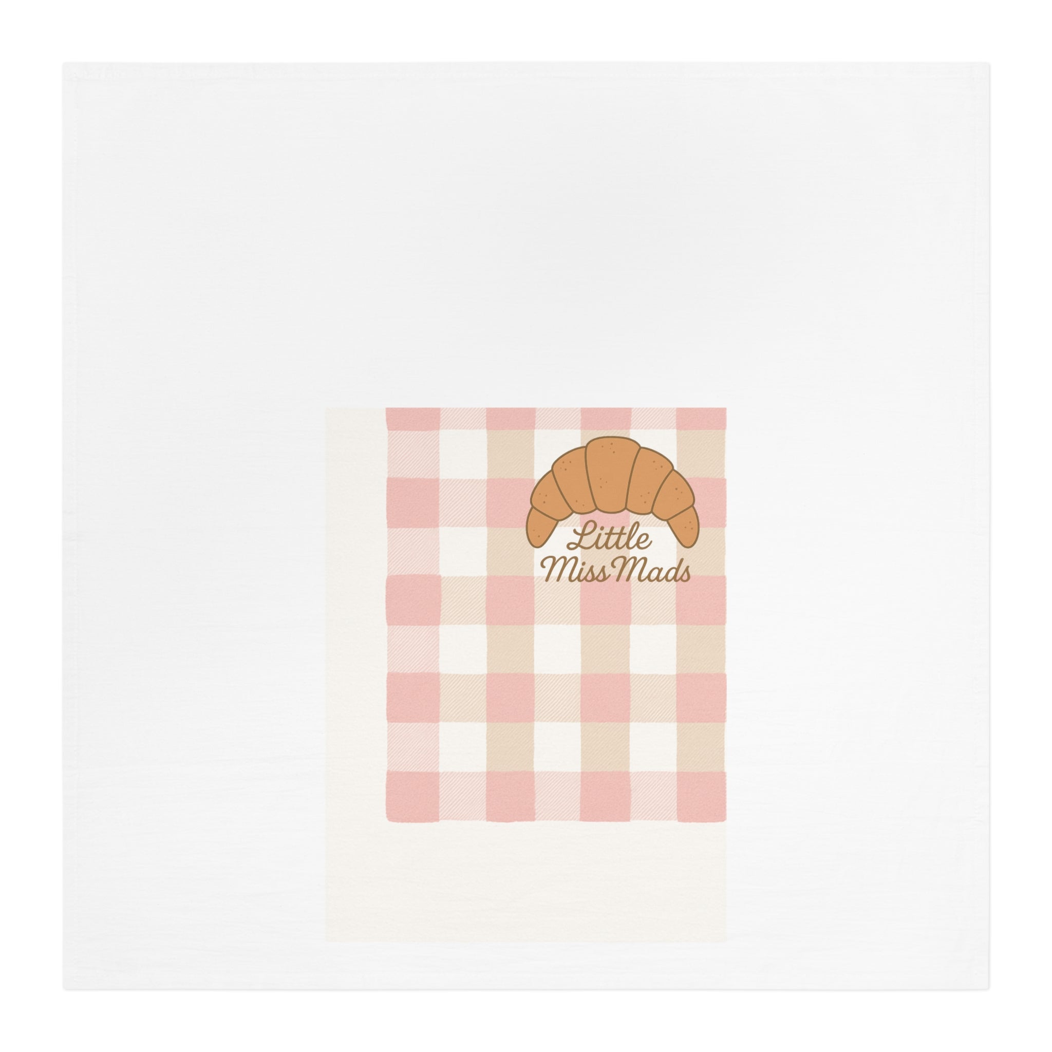 Sourdough Tea Towel - Pink and Beige Gingham