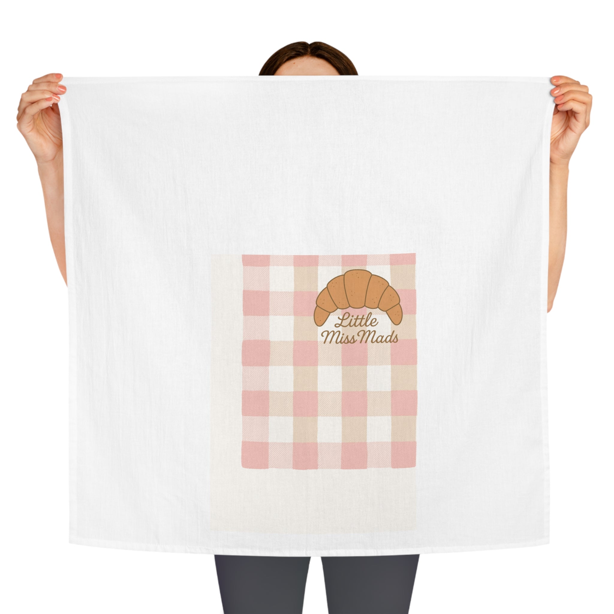 Sourdough Tea Towel - Pink and Beige Gingham