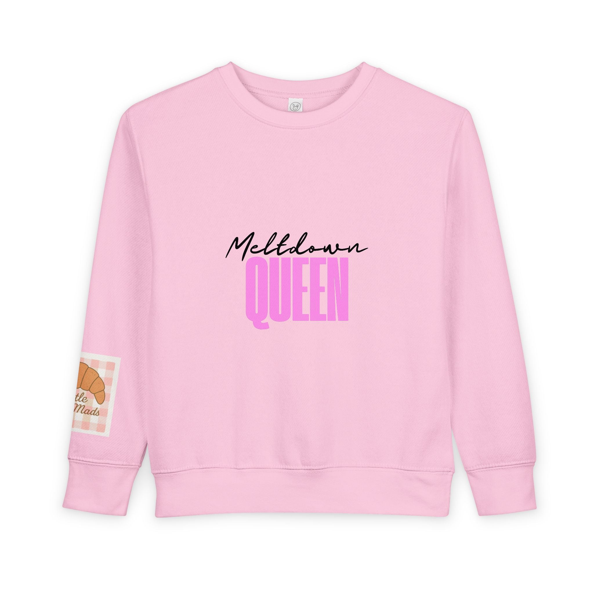 Meltdown Queen Toddler Sweatshirt, Cute Kids Pullover, Gift for Toddlers, Funny Childrens Apparel, Birthday Party Outfit
