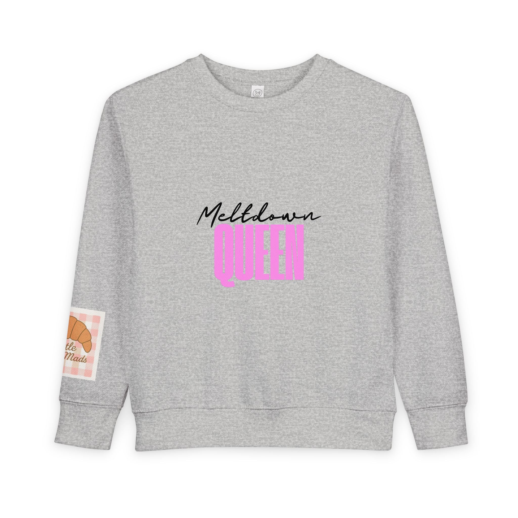 Meltdown Queen Toddler Sweatshirt, Cute Kids Pullover, Gift for Toddlers, Funny Childrens Apparel, Birthday Party Outfit