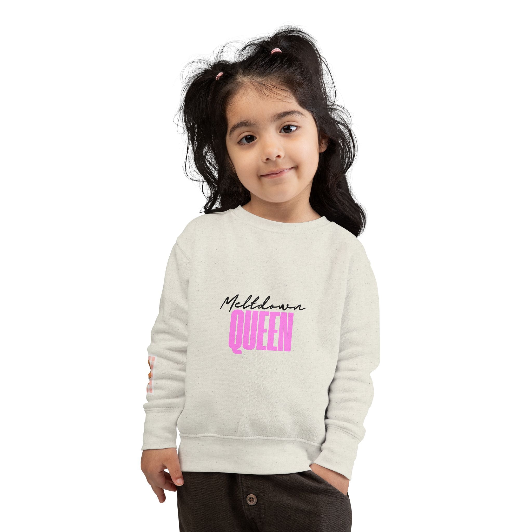 Meltdown Queen Toddler Sweatshirt, Cute Kids Pullover, Gift for Toddlers, Funny Childrens Apparel, Birthday Party Outfit